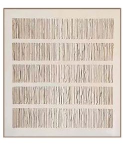 Harmony Stripes-Wabi Sabi Abstract Textured Canvas Painting for Modern Interiors
