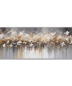 Misty Blossom Dreams-Abstract Floral Painting for Modern Home Decor